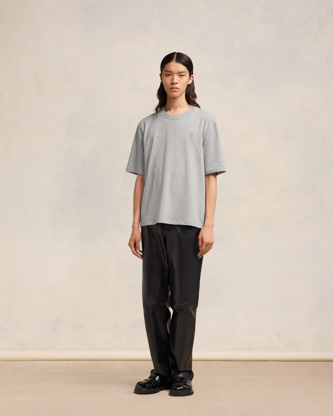 Heather Ash Grey/Cashmere Blue Ami De Coeur T-Shirt - leoleo123123