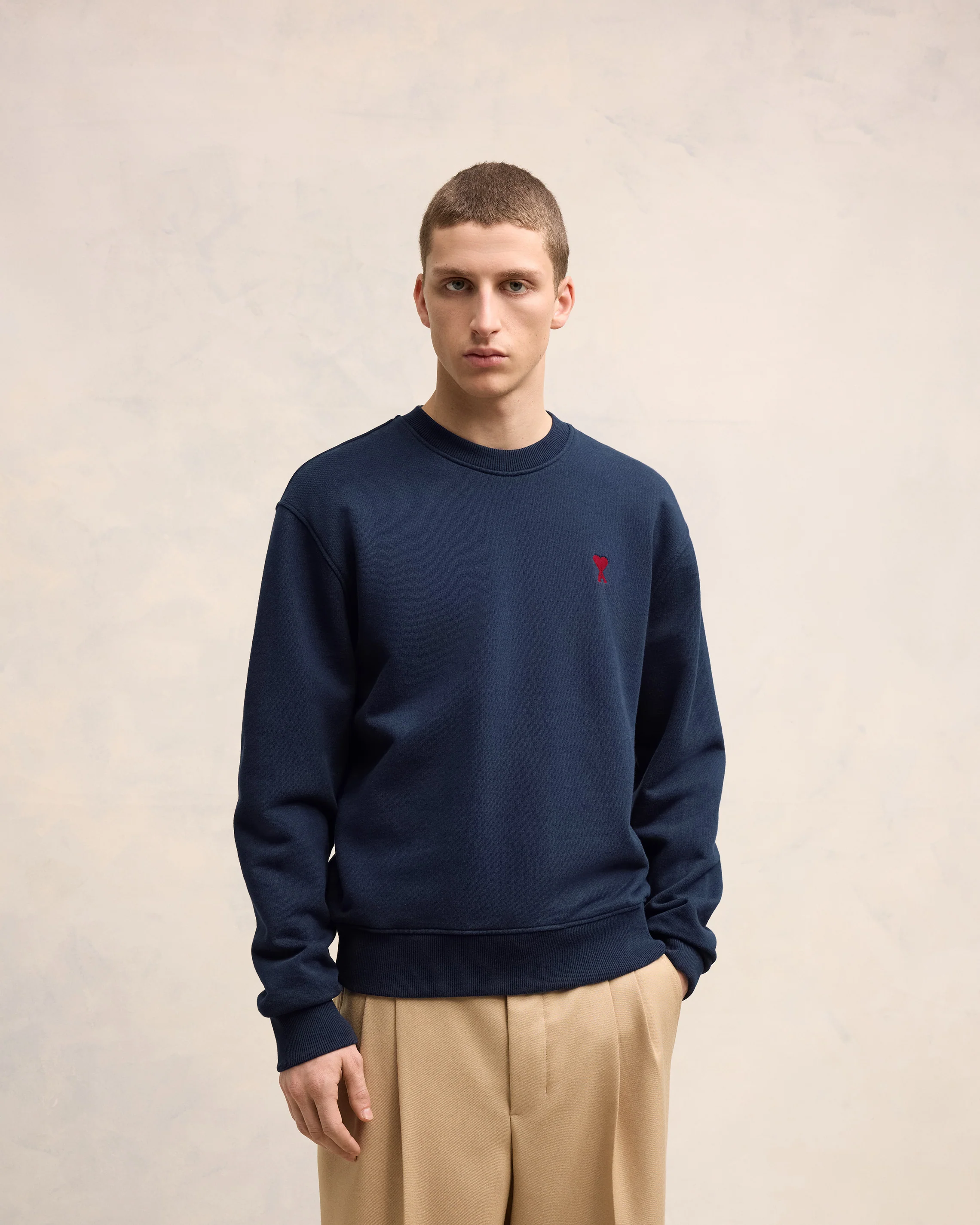 Night Blue Red Ami De Coeur Sweatshirt - leoleo123123