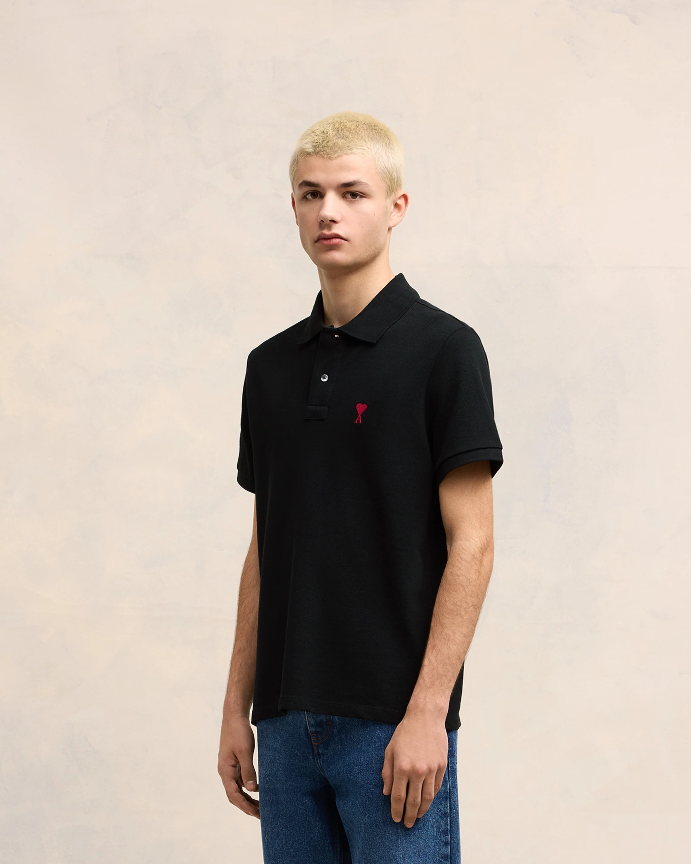 Polo Ami De Coeur Noir - leoleo123123