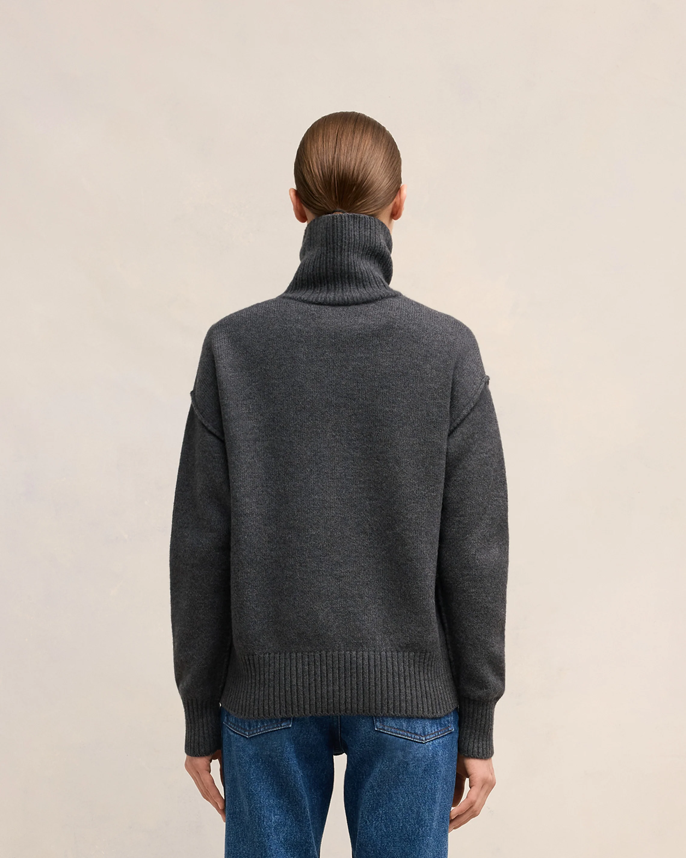 Pull Ami De Coeur Rouge Gris Chine / Rouge - leoleo123123