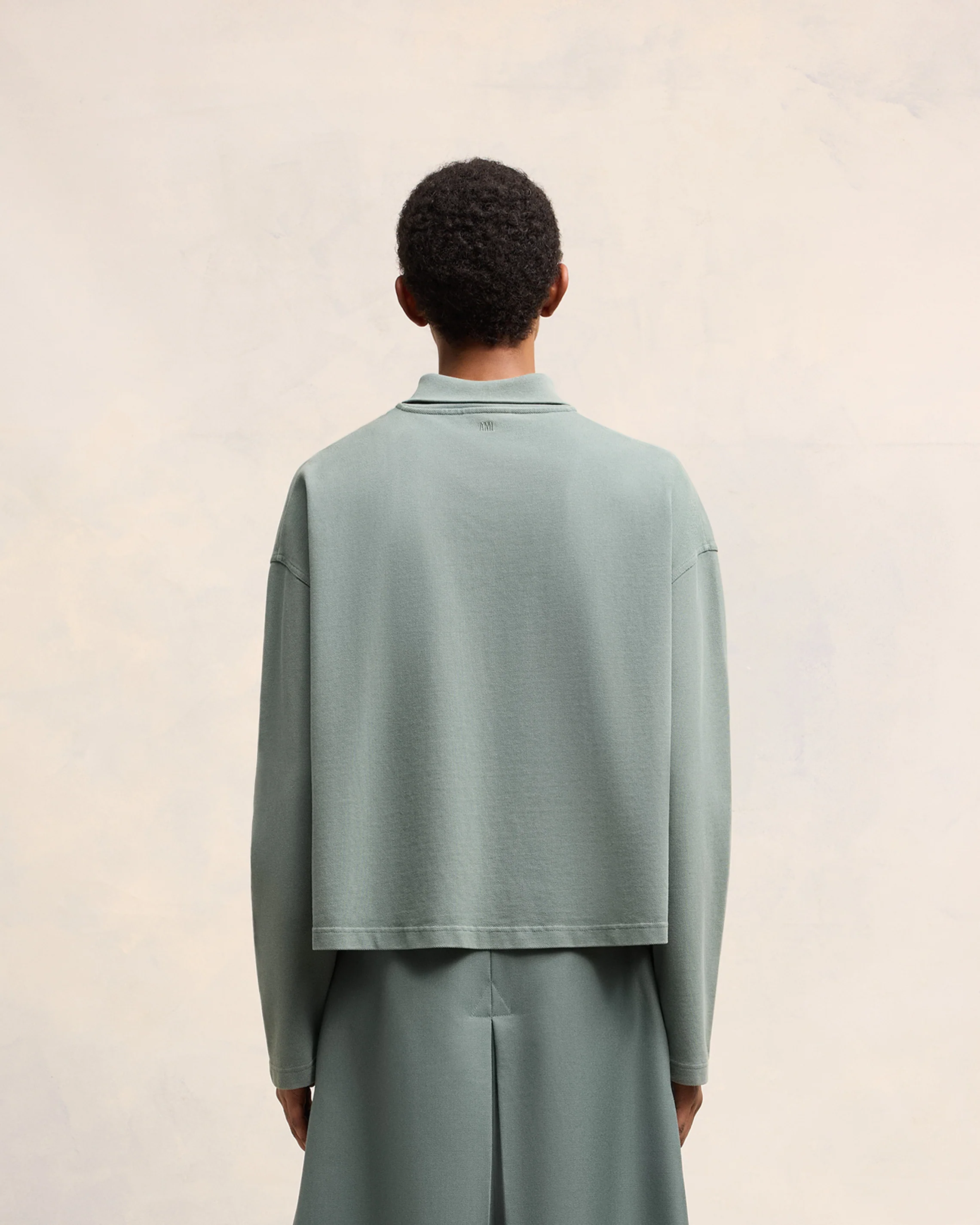 Antique Clay Ami De Coeur Long Sleeves Polo - leoleo123123