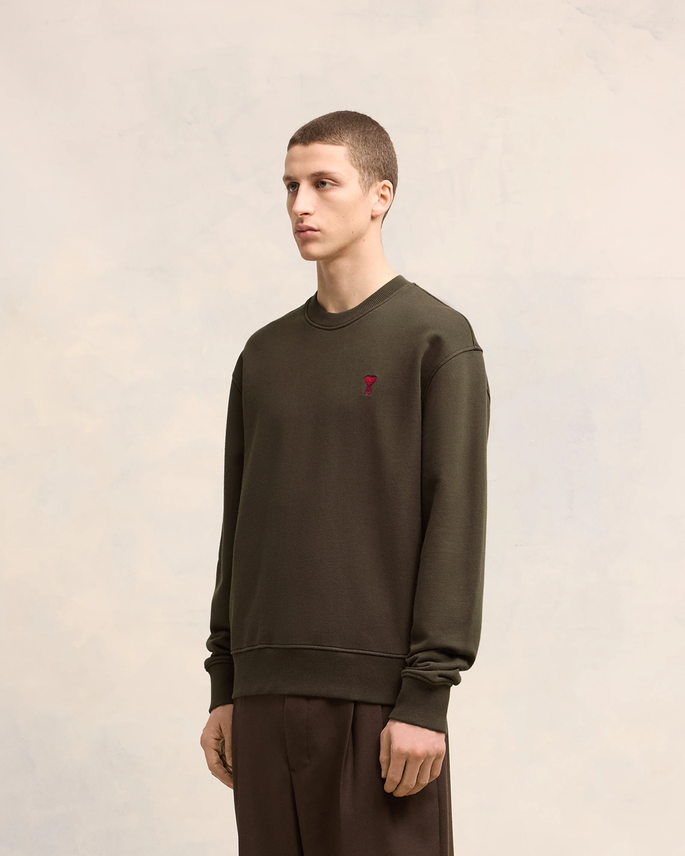 Dark Coffee Red Ami De Coeur Sweatshirt - leoleo123123