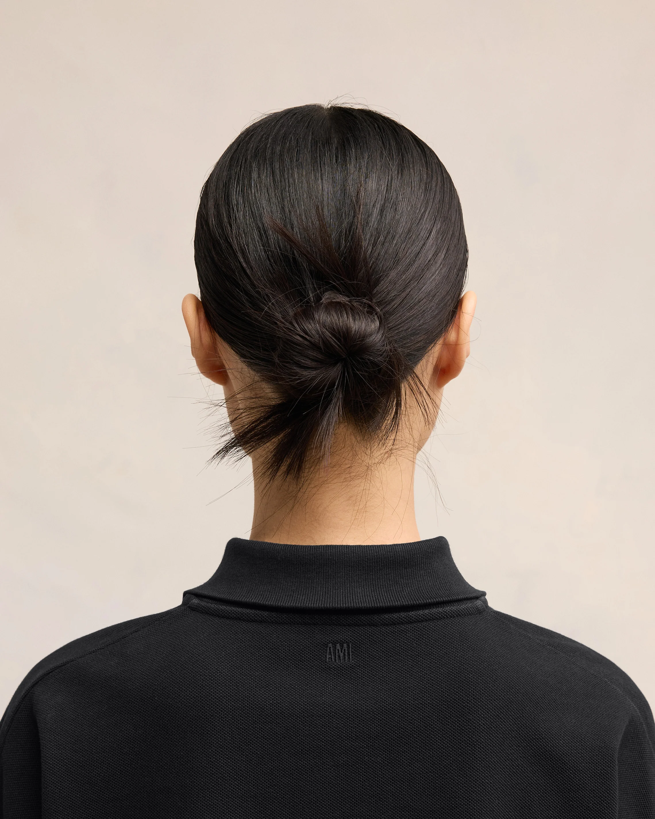 Black Ami De Coeur Long Sleeves Polo - leoleo123123