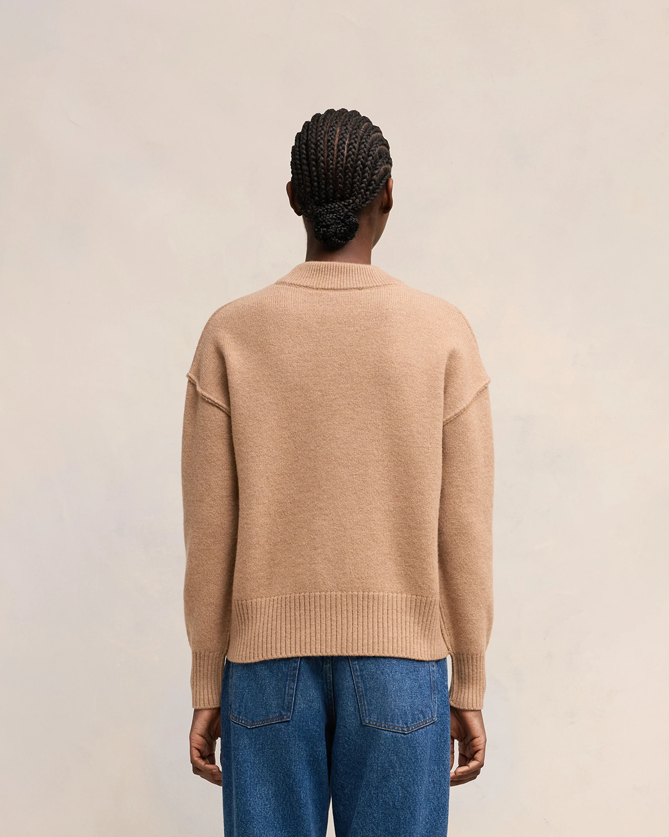 Cardigan Ami De Coeur Rouge Camel/Rouge - leoleo123123