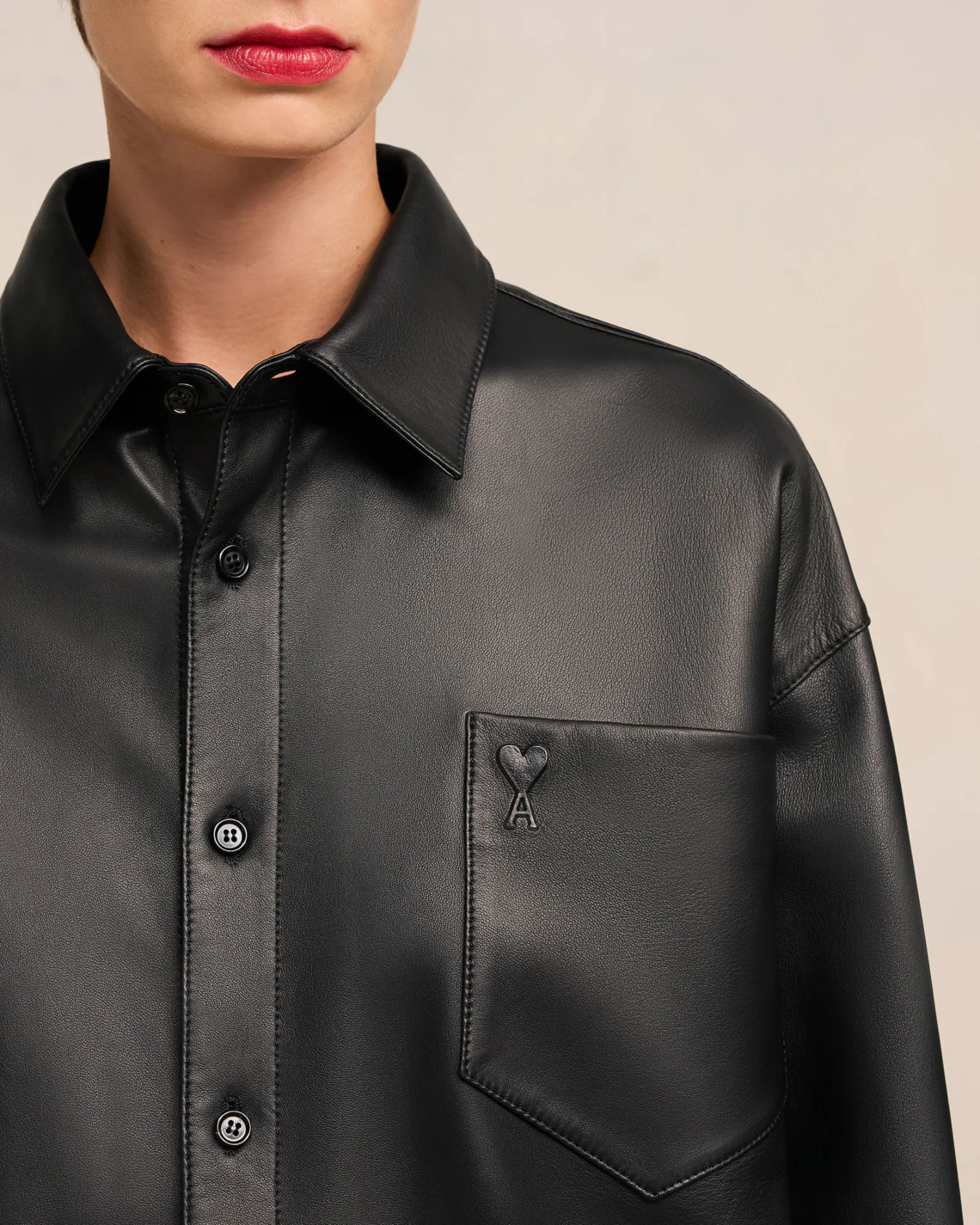 Black Boxy Fit Shirt - leoleo123123
