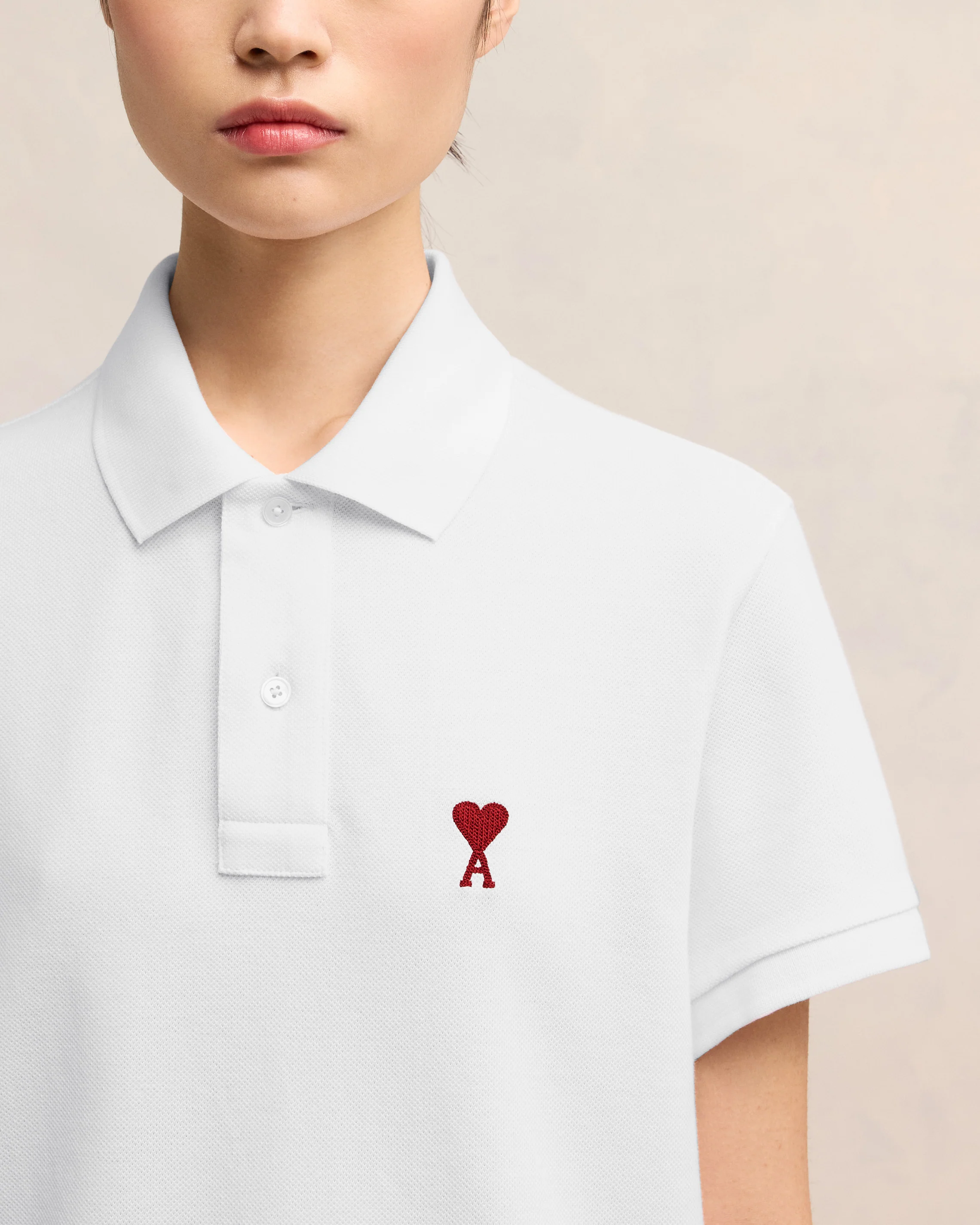 White Polo Shirt | Ami De Coeur | Ami Paris US - leoleo123123