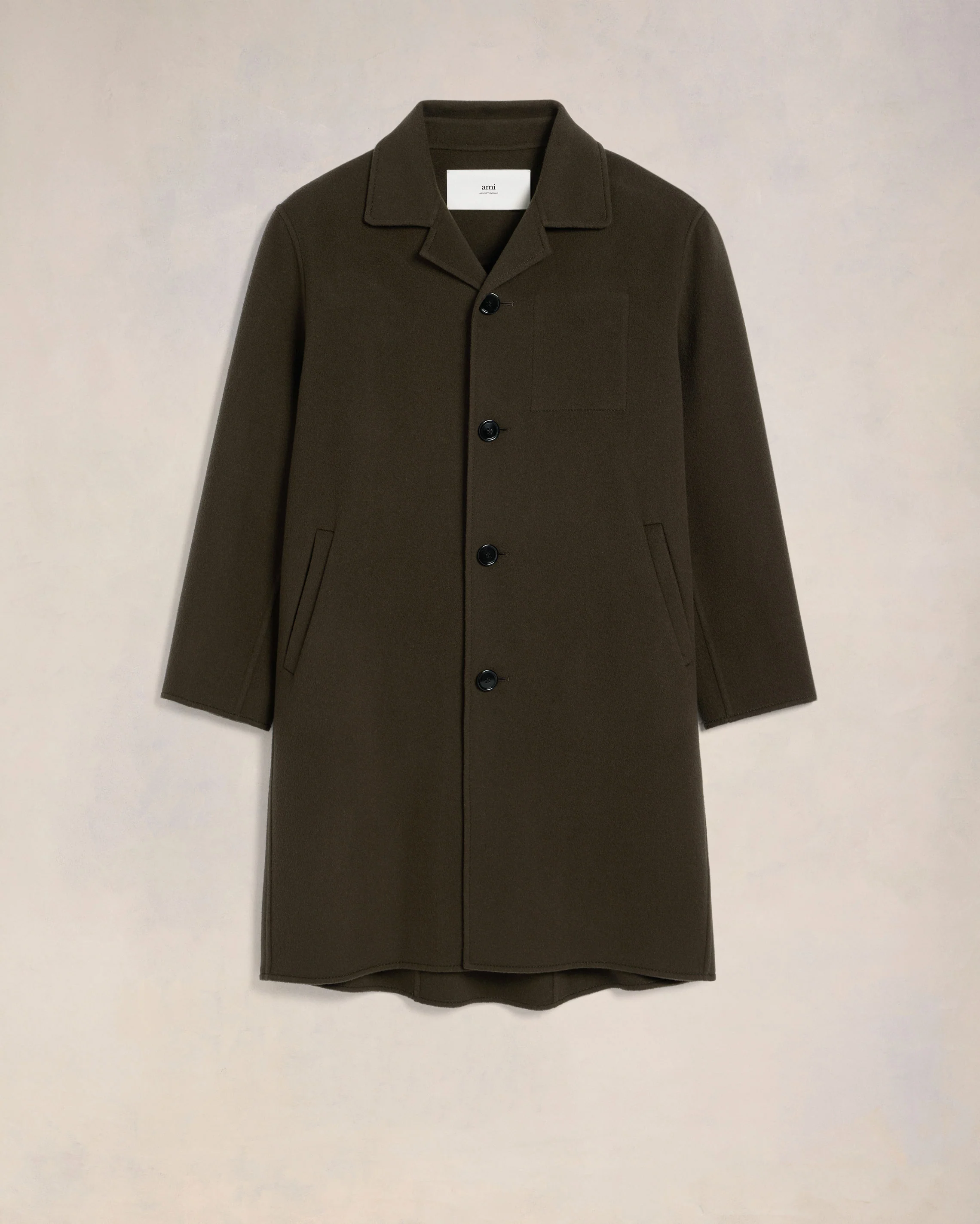 Dark Coffee Belted Car Coat - leoleo123123