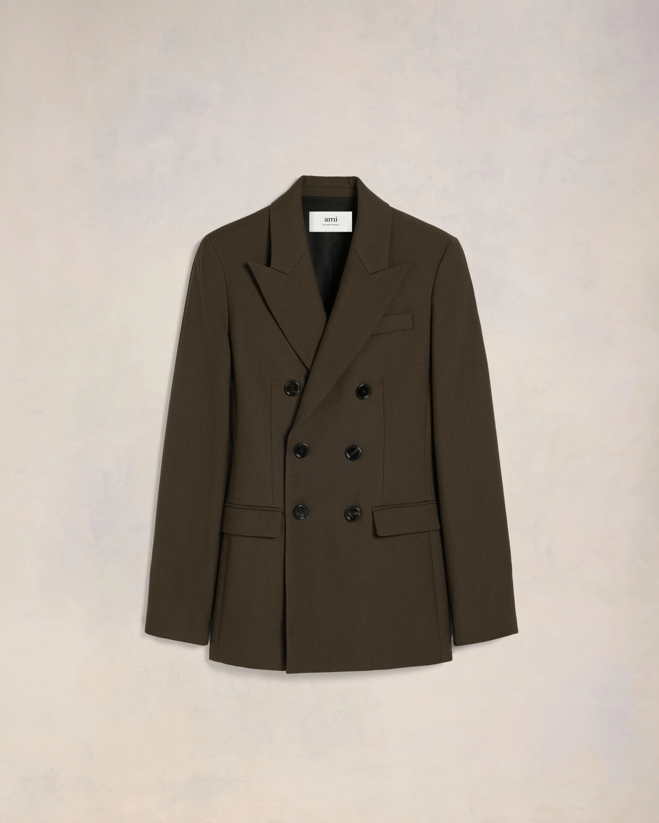 Dark Coffee Double Breasted Jacket - leoleo123123