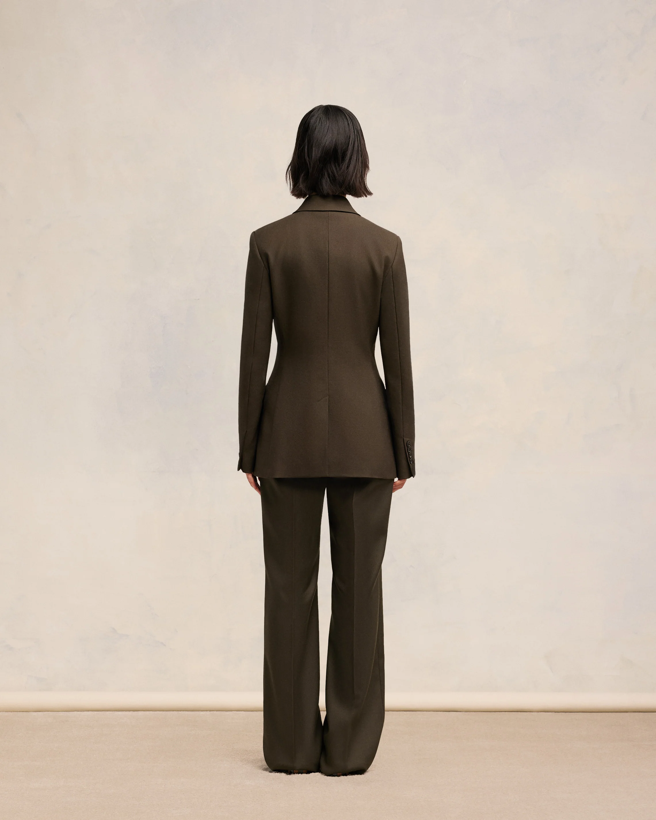 Dark Coffee Double Breasted Jacket - leoleo123123
