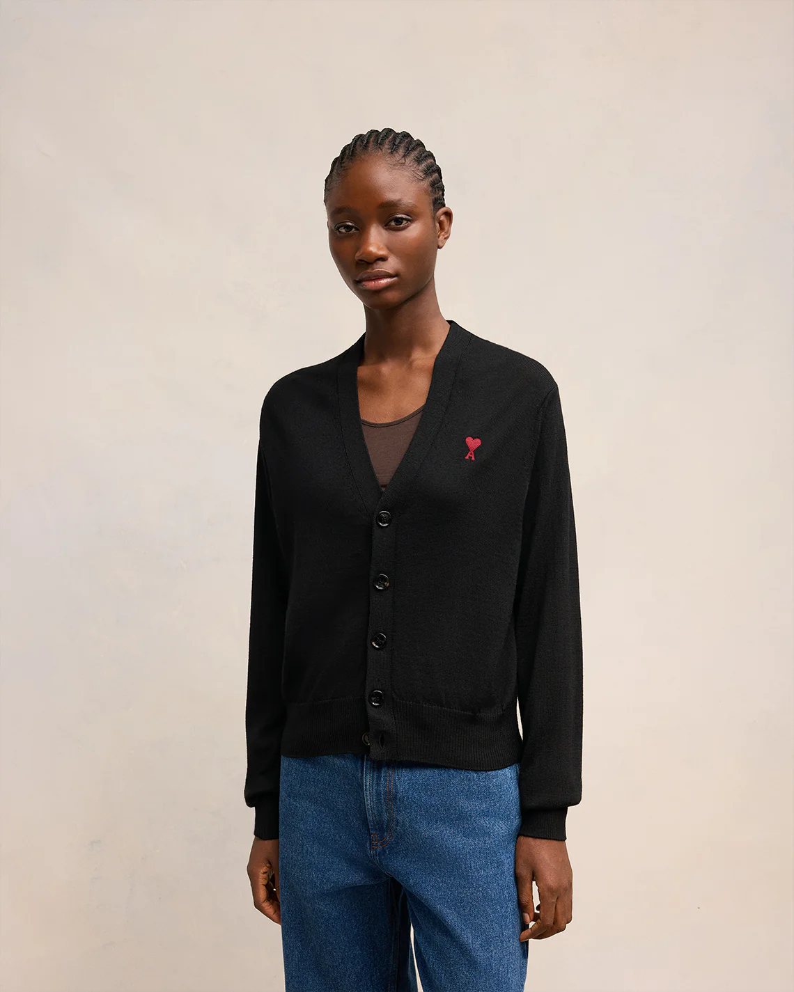 Cardigan Ami De Coeur Rouge Noir - leoleo123123