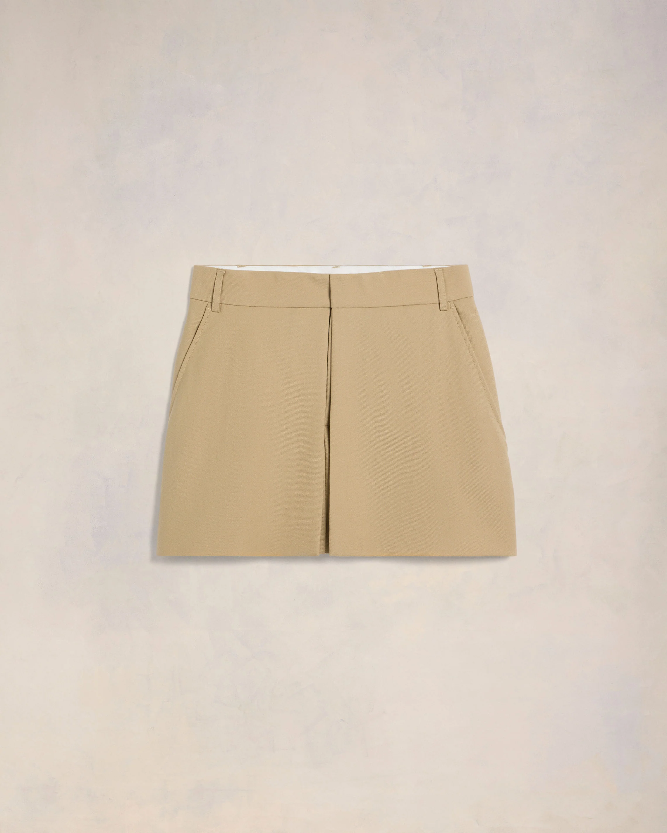 Sand Mini Skirt With Panels - leoleo123123