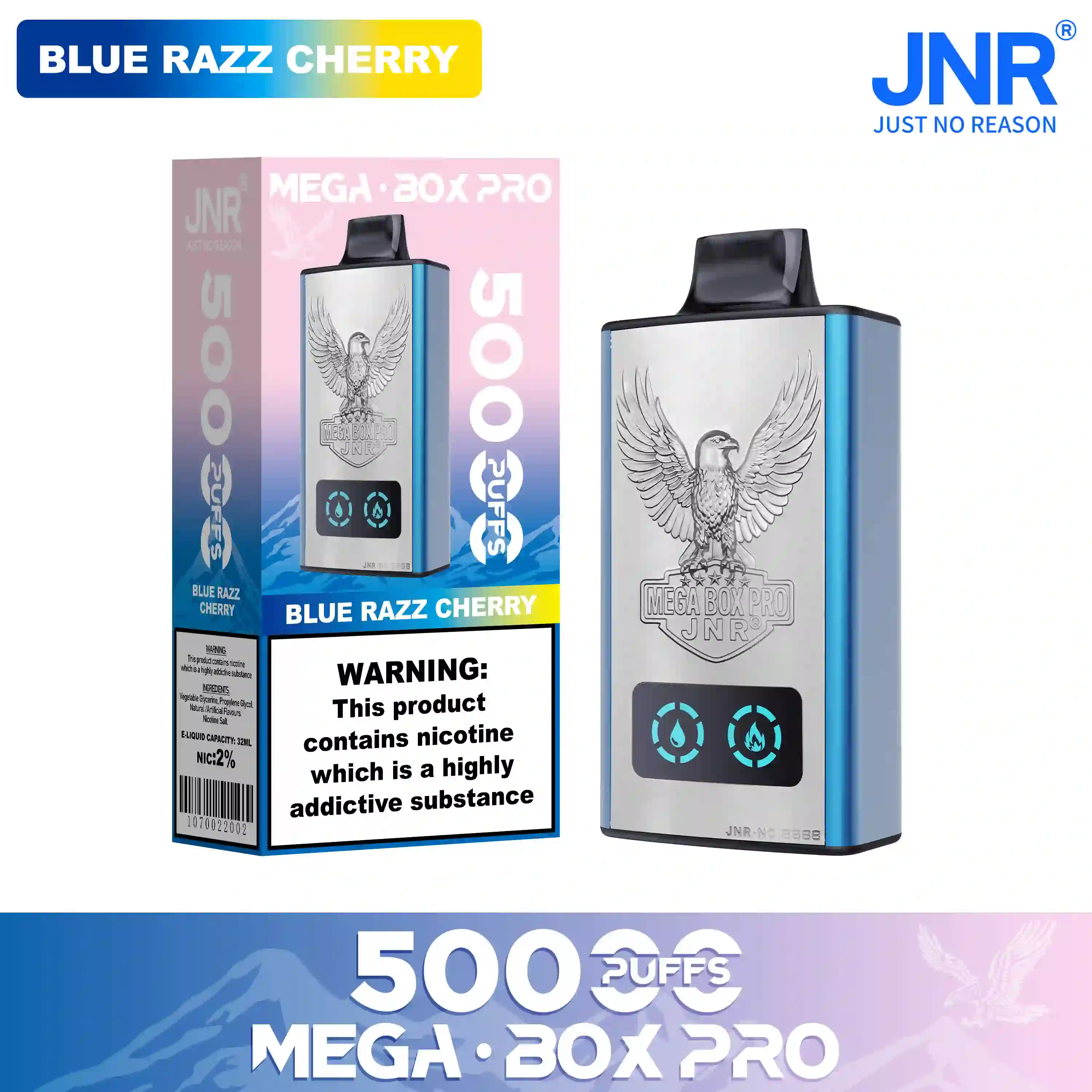 White Peach Razz – Mega Box Pro jednorazowy vape 50000 zaciągnięć - leoleo123123