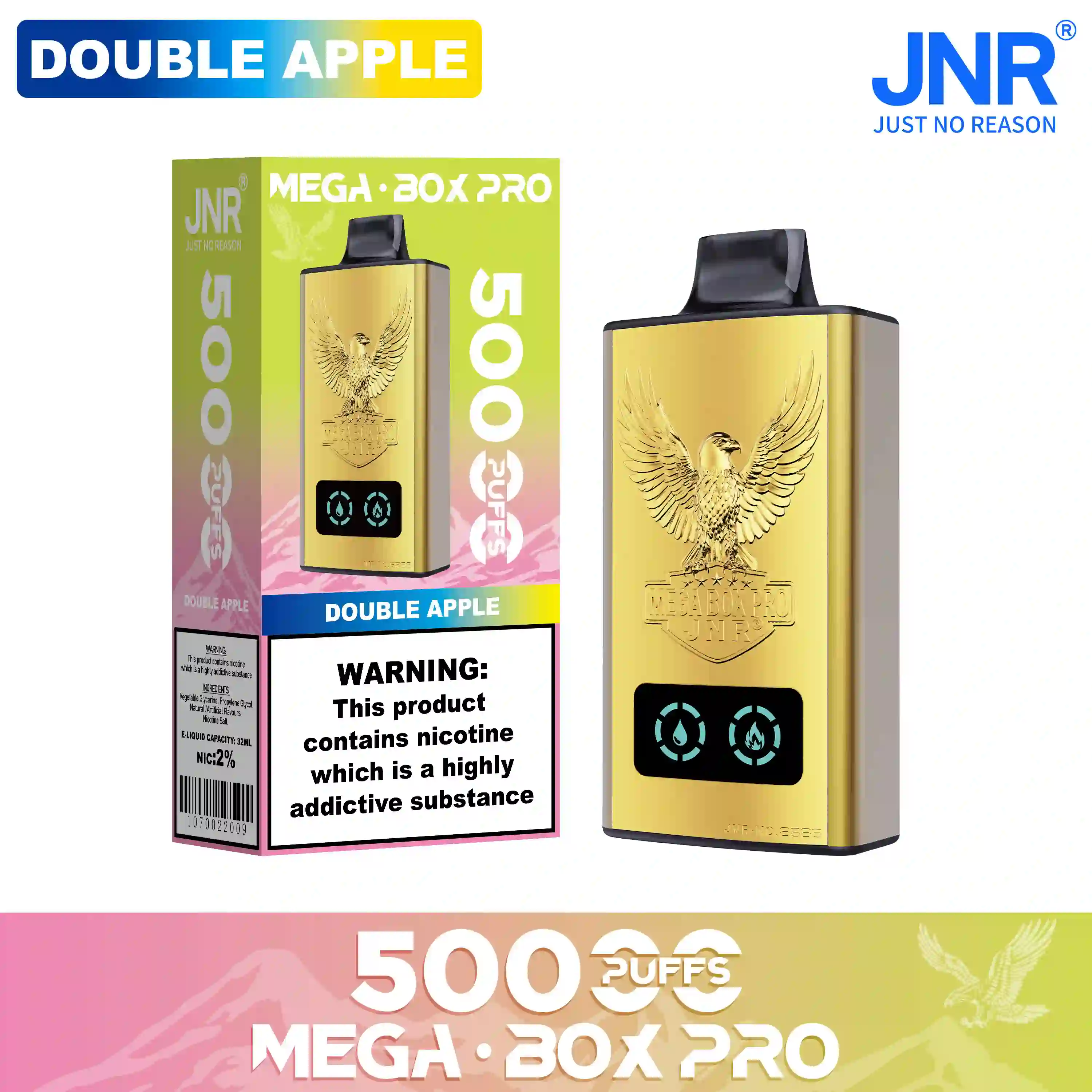 White Peach Razz – Mega Box Pro jednorazowy vape 50000 zaciągnięć - leoleo123123