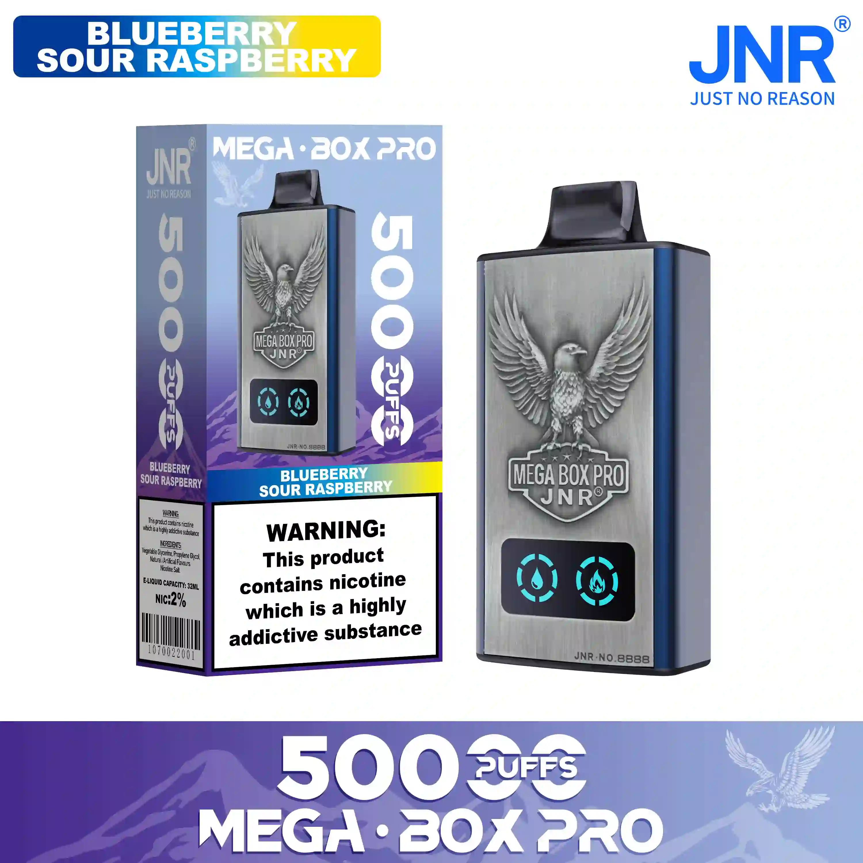 White Peach Razz – Mega Box Pro jednorazowy vape 50000 zaciągnięć - leoleo123123