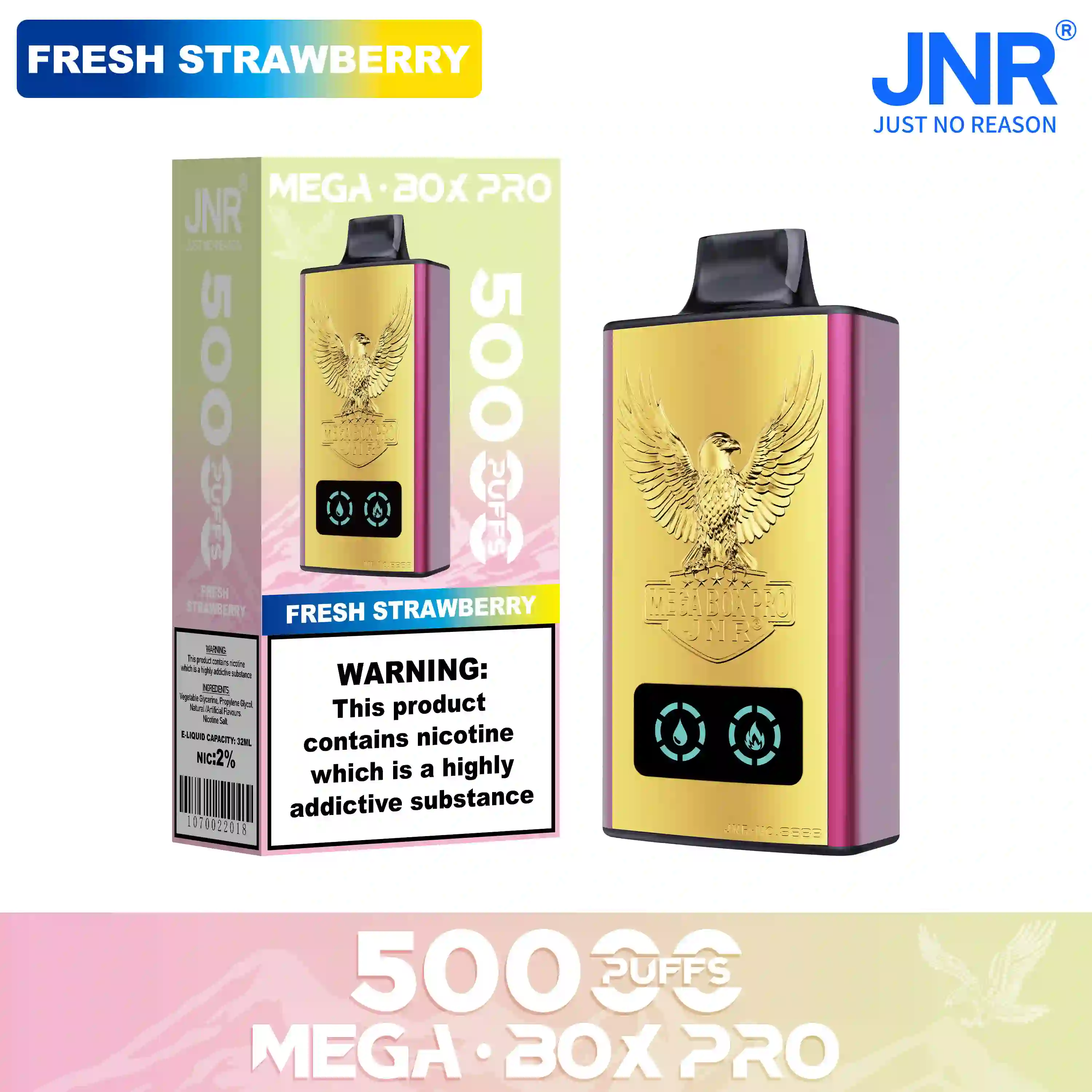 White Peach Razz – Mega Box Pro jednorazowy vape 50000 zaciągnięć - leoleo123123
