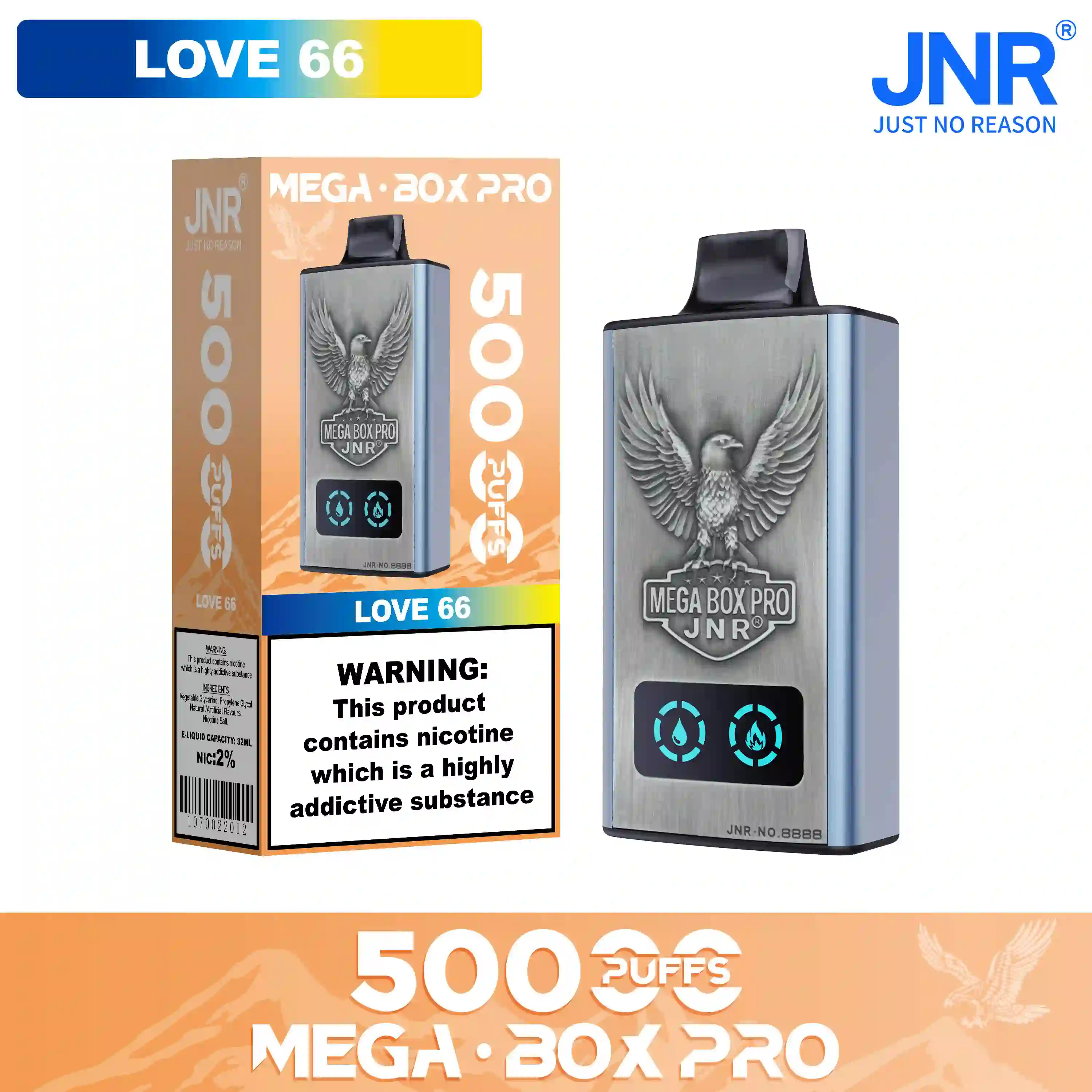 White Peach Razz – Mega Box Pro jednorazowy vape 50000 zaciągnięć - leoleo123123