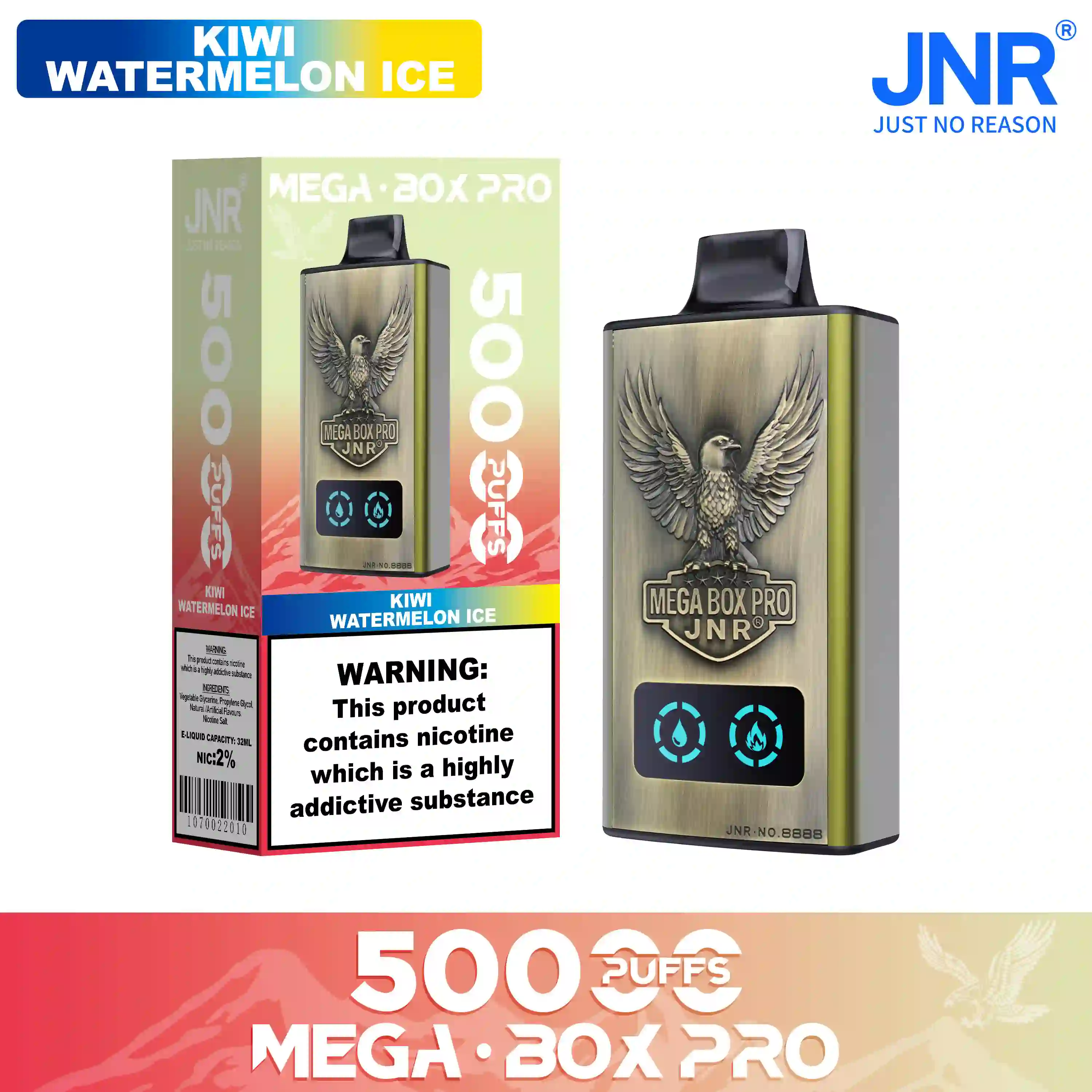 White Peach Razz – Mega Box Pro jednorazowy vape 50000 zaciągnięć - leoleo123123
