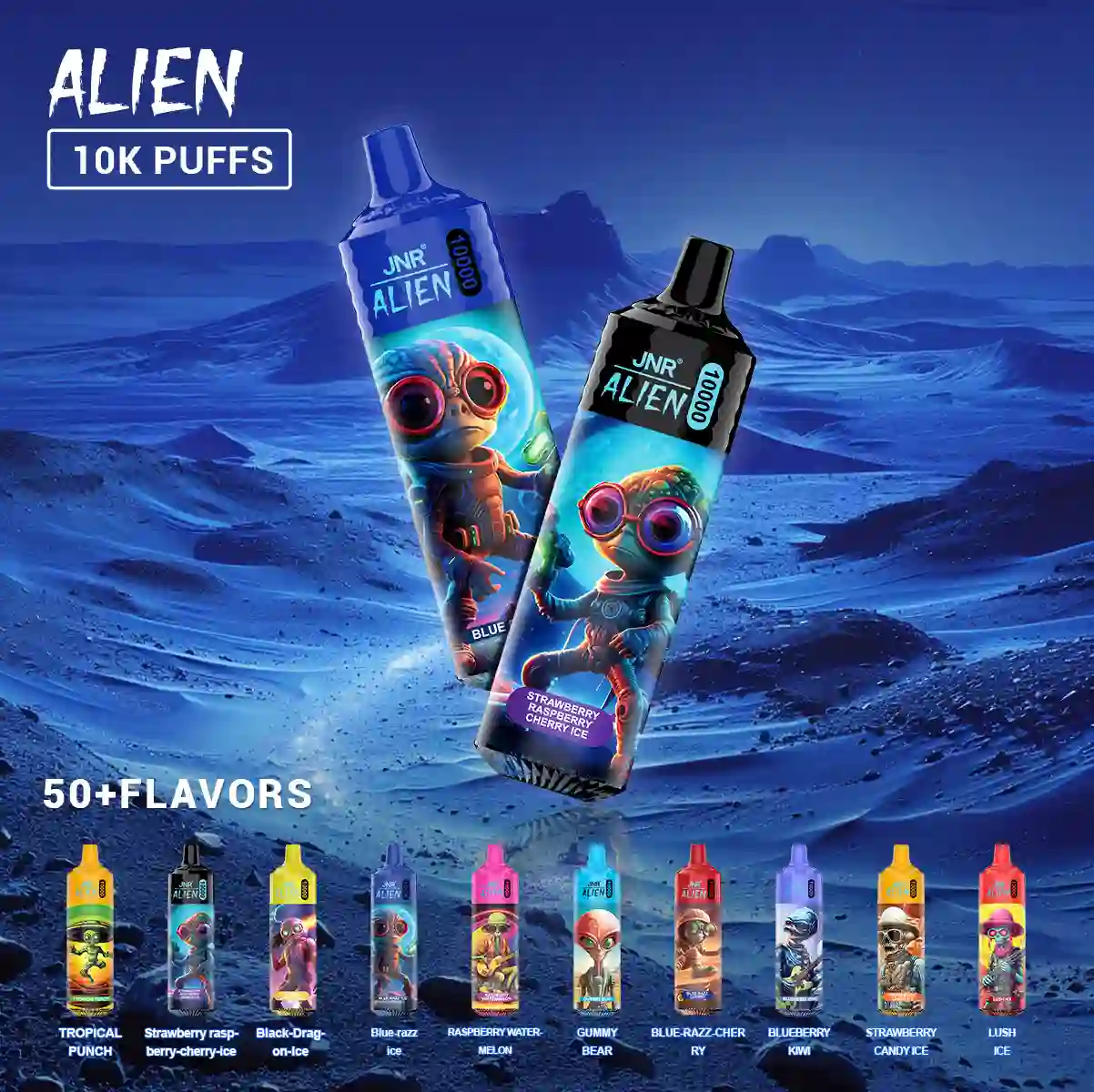 Blue Razz Ice - Alien 10K Puffs Disposable Vape - leoleo123123