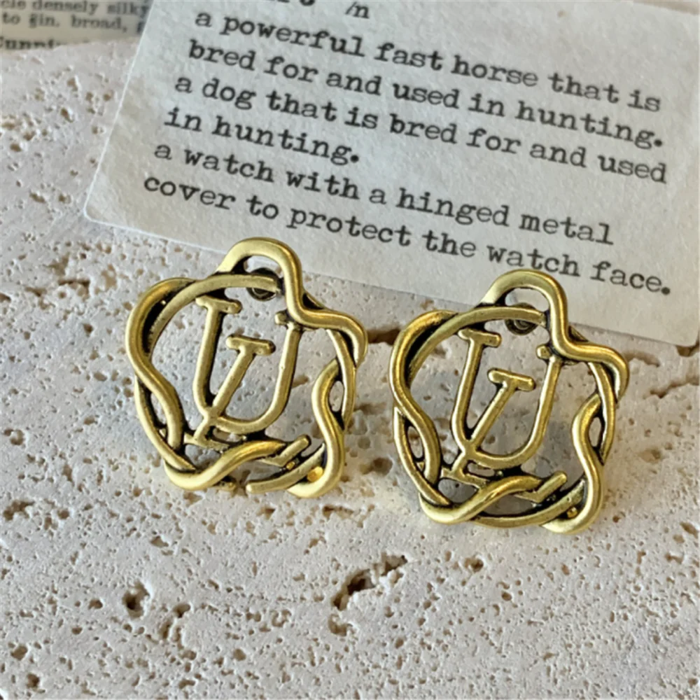Vintage Minimalist Statement Studs Earrings