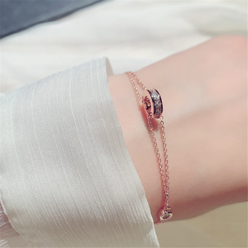 Minimalist Cubic Zirconia Chain Bracelets