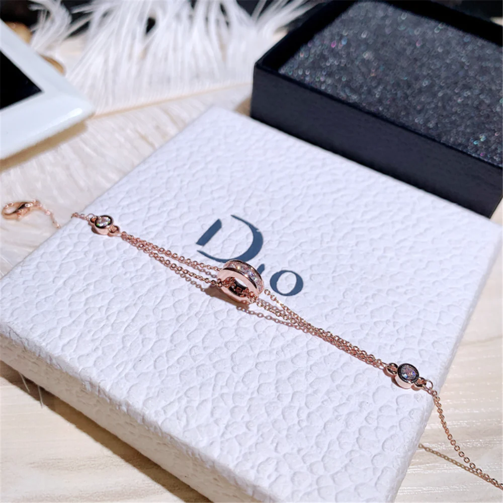 Minimalist Cubic Zirconia Chain Bracelets
