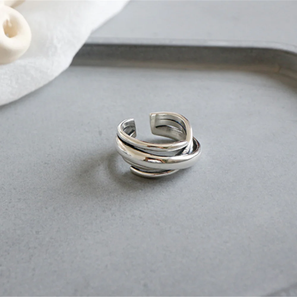 Silver Infinity Open Adjustment Finger Ring