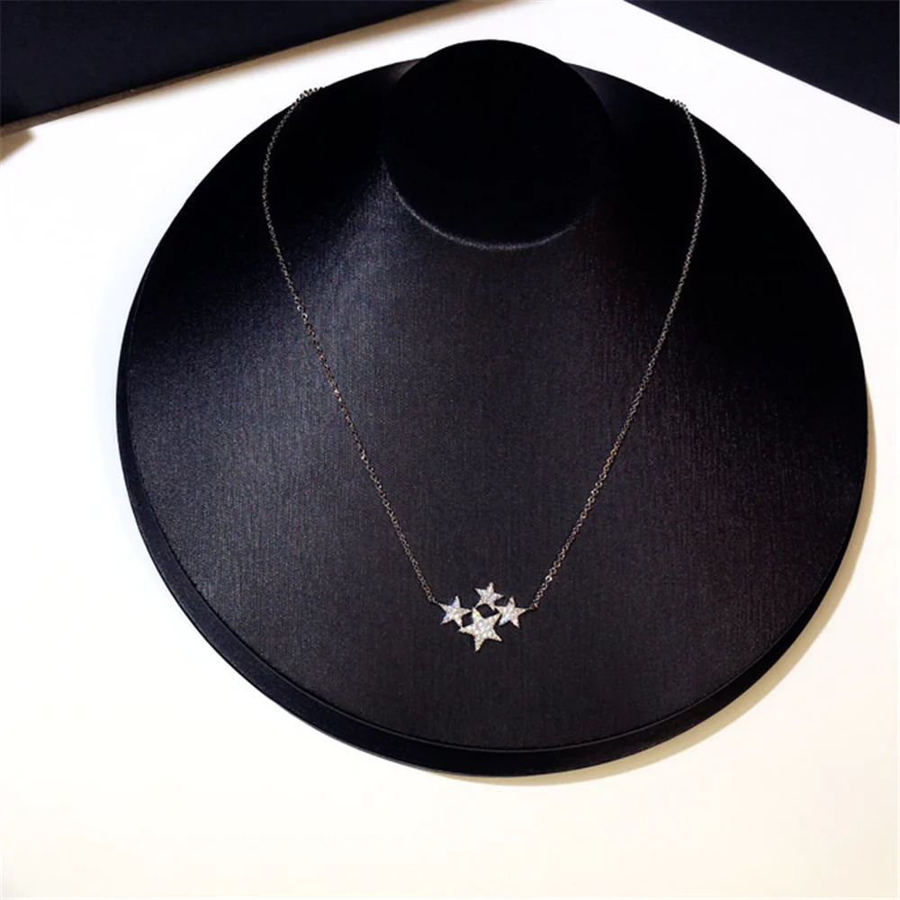 Minimalist Cluster Stars Choker Necklaces
