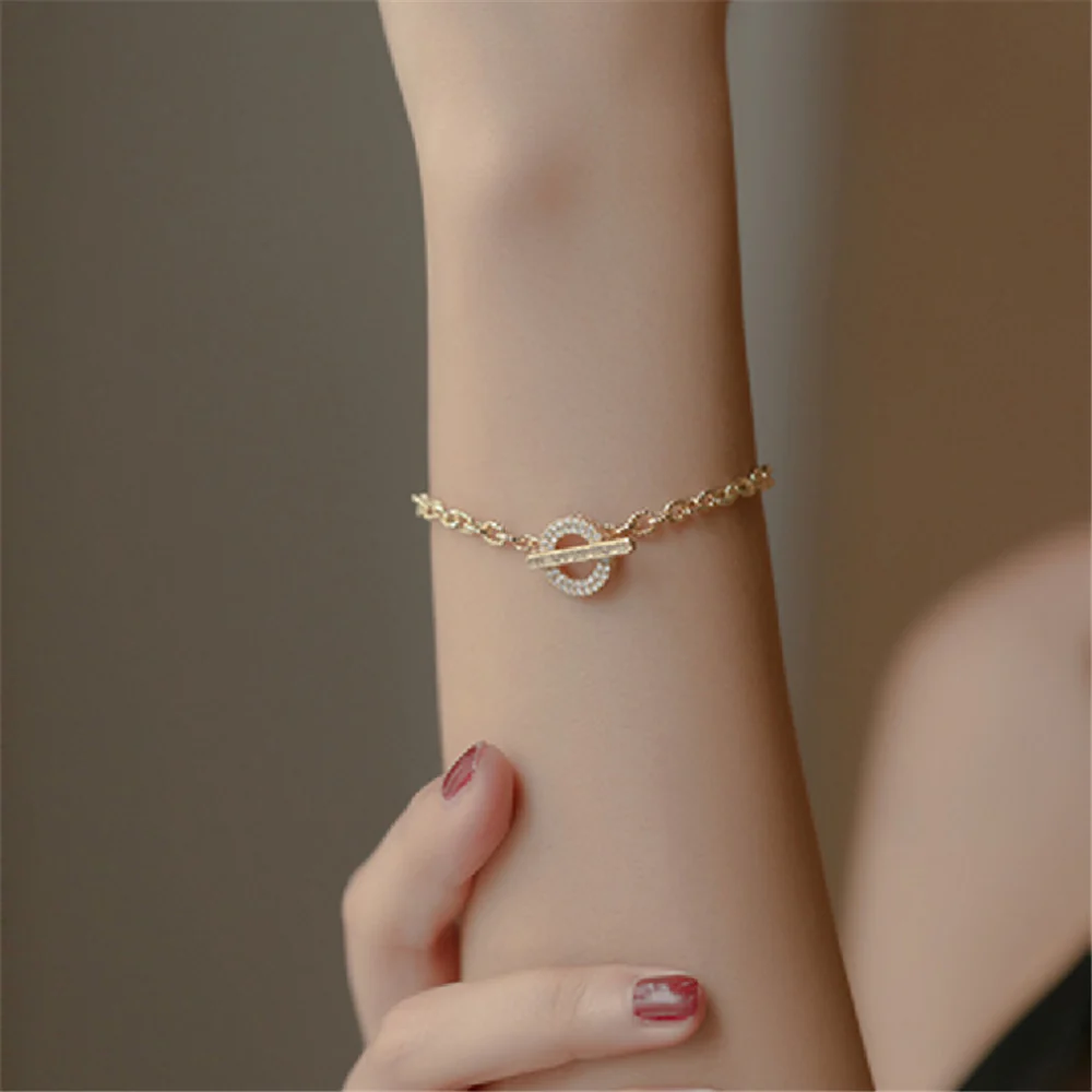 Cubic Zirconia Beaded Thread Bracelets
