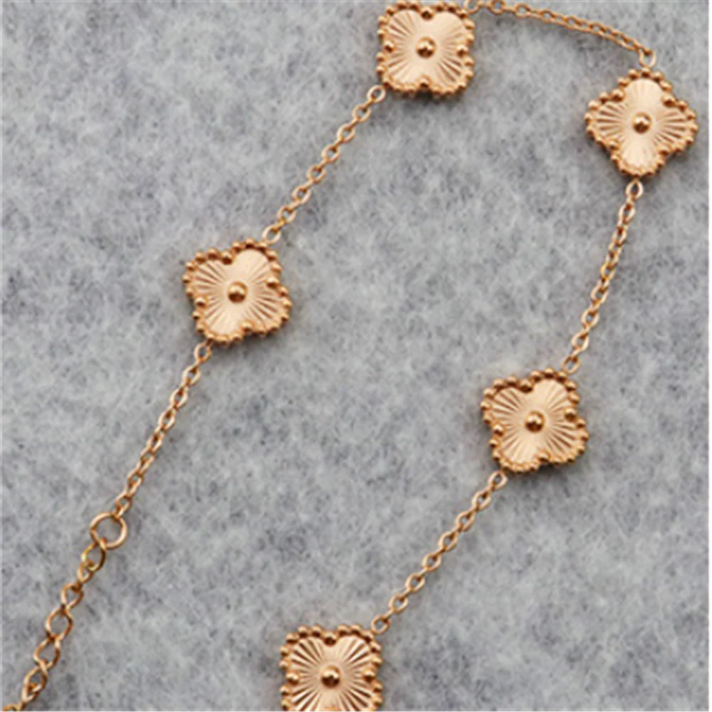 Vintage Rose Gold 3D Floral Bracelets
