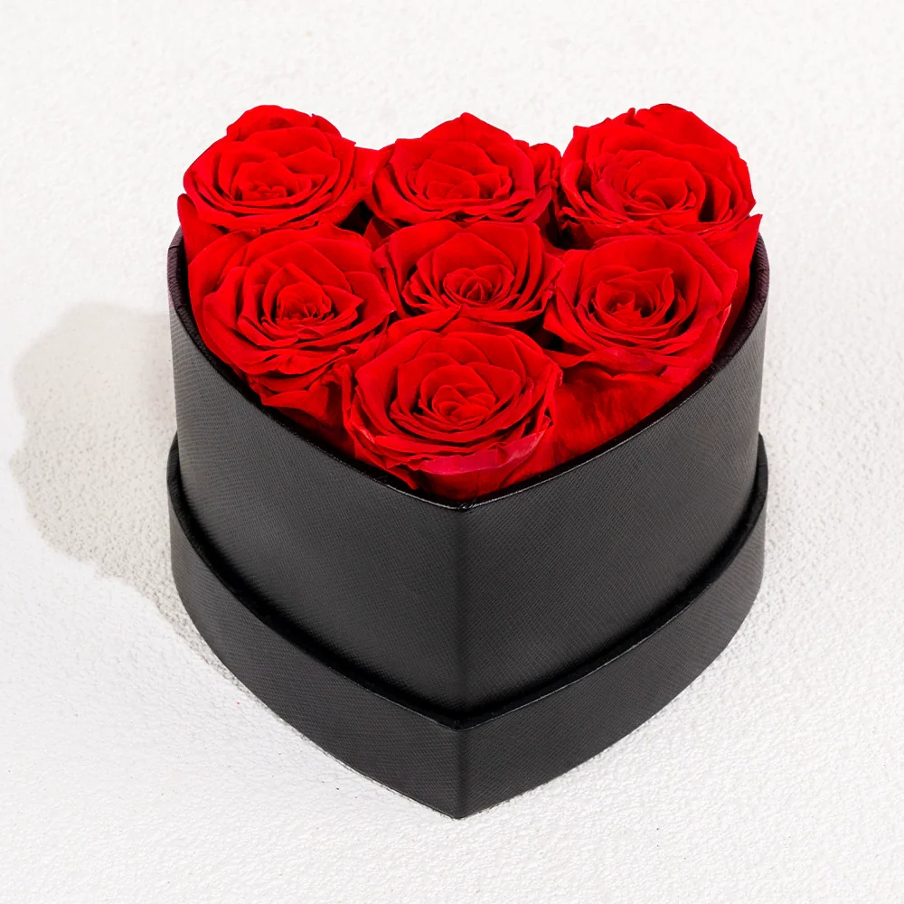 Valentines Day Gifts 16 Pcs Forever Rose: Preserved Real Flower in Heart Shape Box - Anniversary Women Gift for Mothers Day & Romantic Birthday